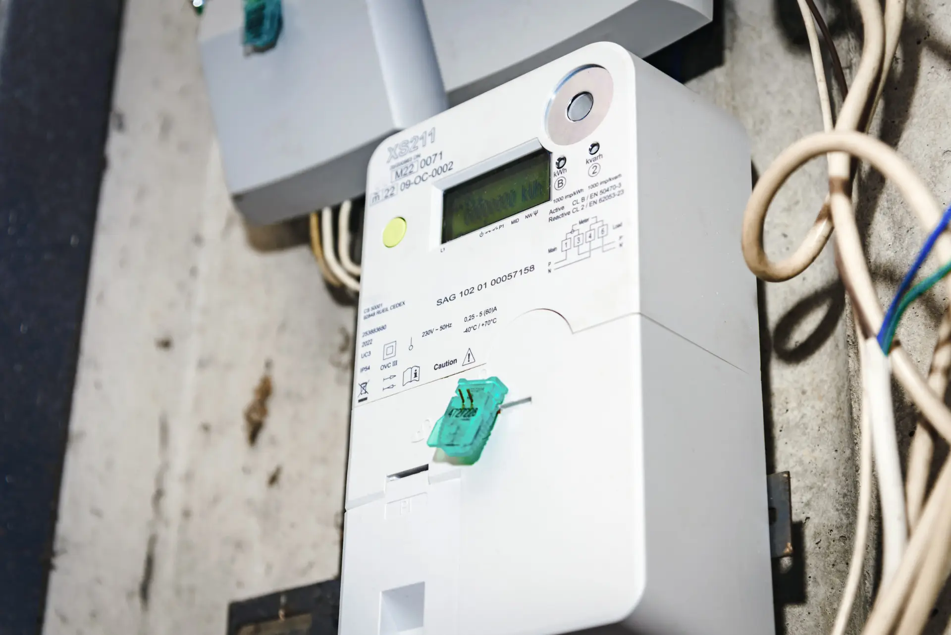 Digitale slimme meter in de meterkast